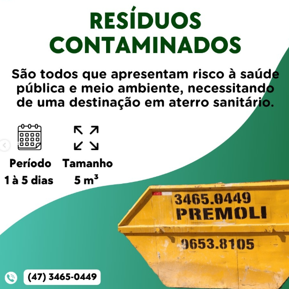 Coleta de Resíduos Contaminados e Destinação em Aterro Sanitário